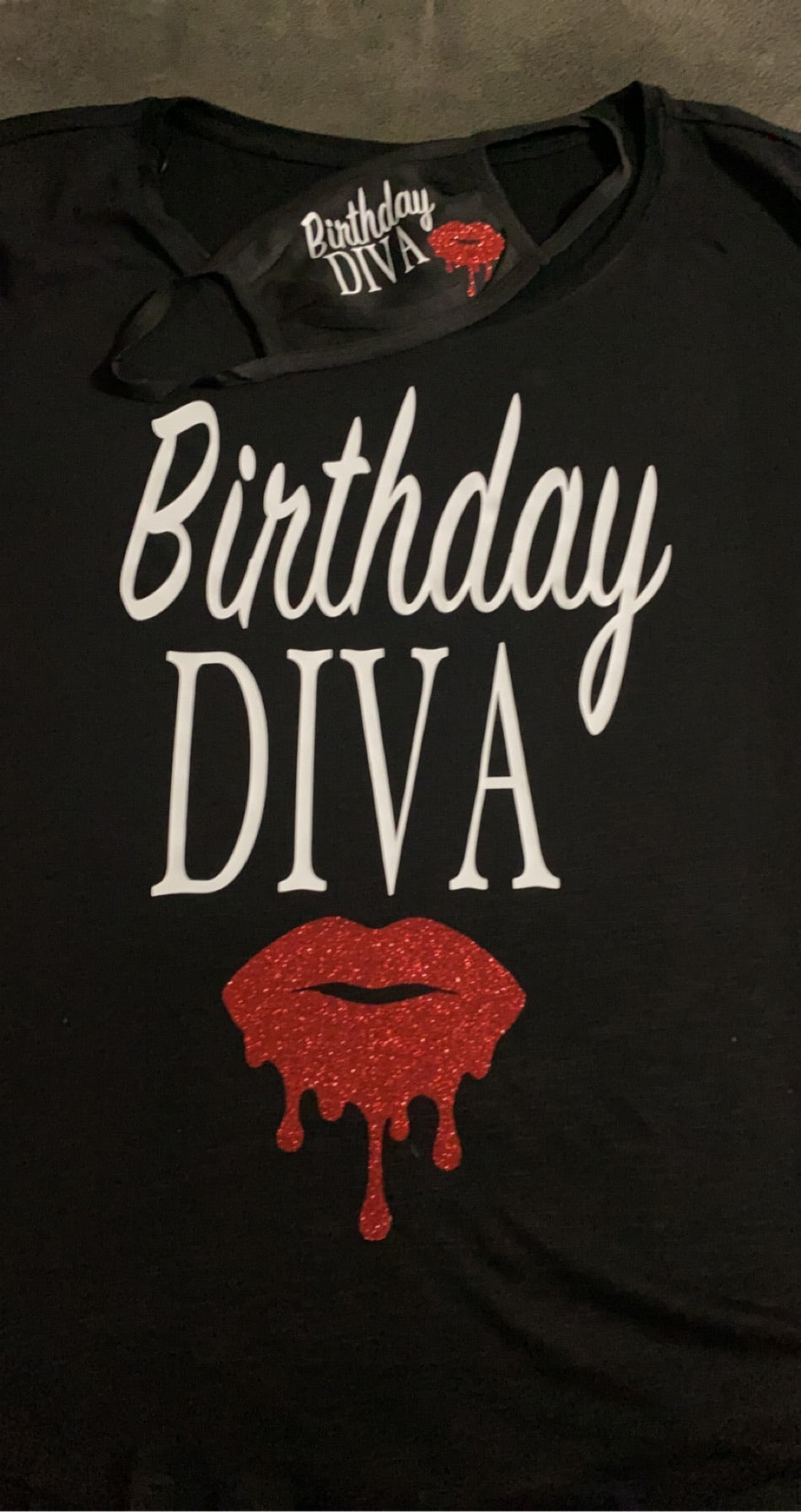 Custom Birthday shirts with mask or without