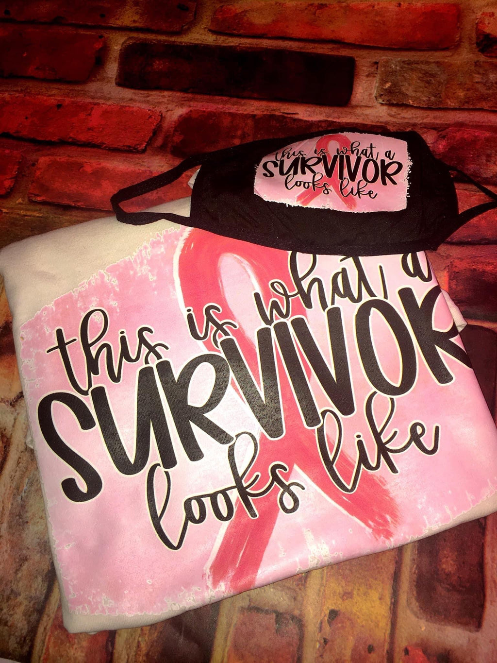 Cancer survivor mask and T-Shirts/sweatshirts or hoodies