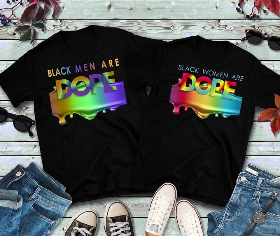 Black woman /Men are DOPE T-shirts