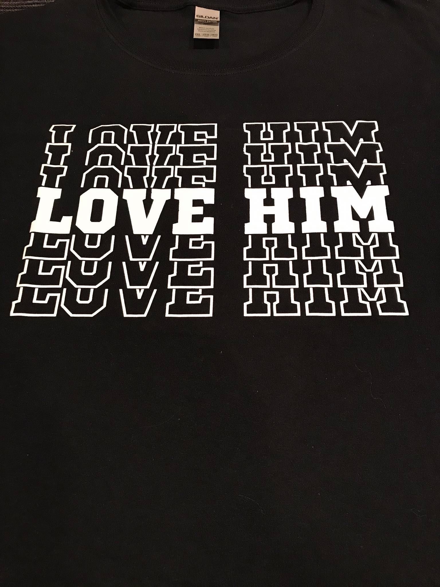 Love her love him couples T-shirt